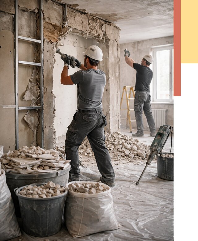 Демонтажные работы в Туле от 2746 руб. — услуги и цена под ключ | ОТДЕЛОЧНИК-Тул