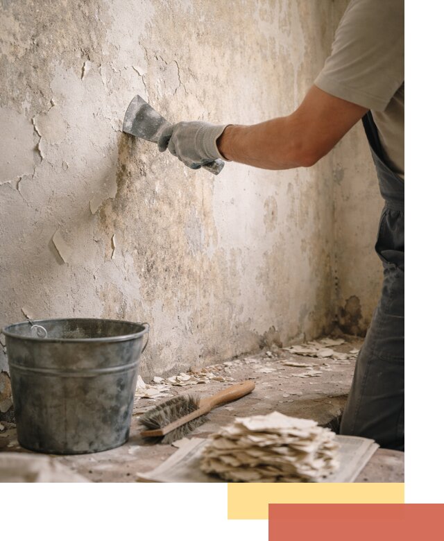 Удаление старой краски со стен в Туле качественно и быстро