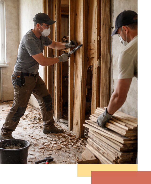 Демонтаж деревянных перегородок в Туле быстро и аккуратно