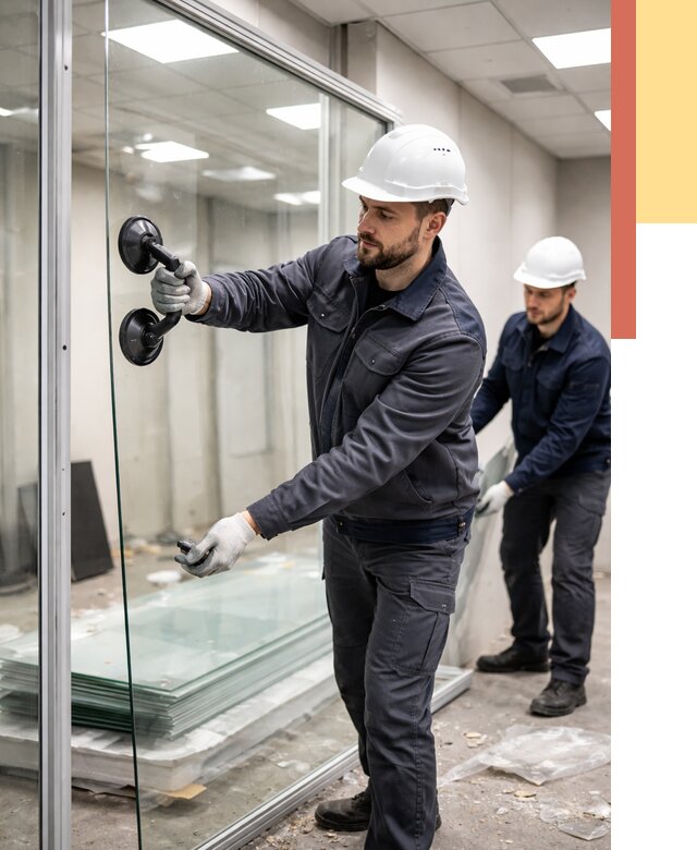 Демонтаж стеклянных перегородок в Туле от 3254 руб. — быстро и недорого | ОТДЕЛОЧНИК-Тул