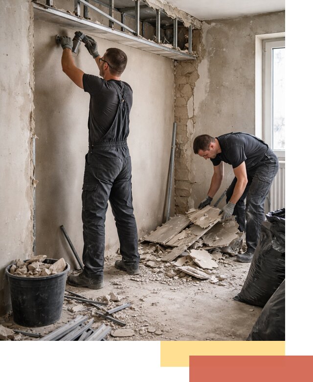 Демонтаж короба из гипсокартона в Туле быстро и аккуратно