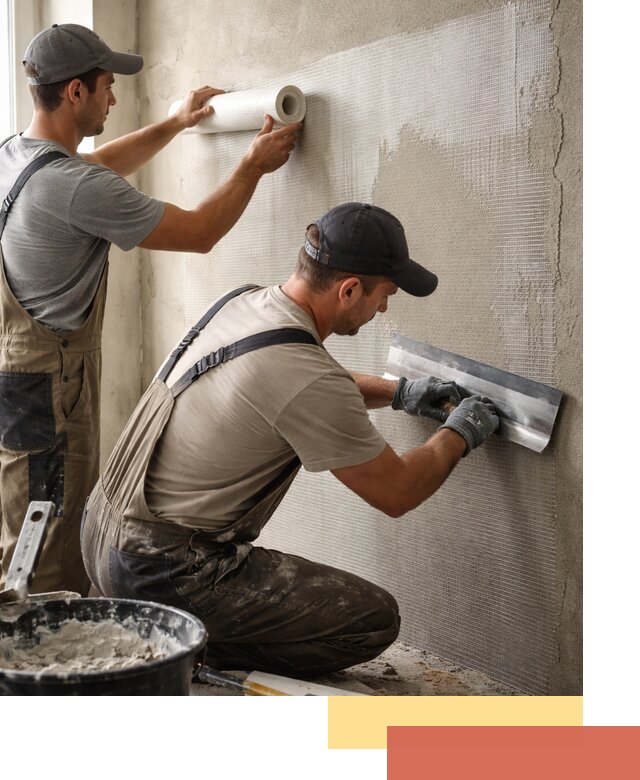 Армирование стен стеклосеткой в Туле для прочной отделки