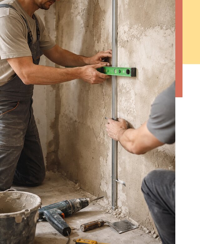 Установка штукатурных маяков в Туле от 7118 руб. — быстро и недорого | ОТДЕЛОЧНИК-Тул