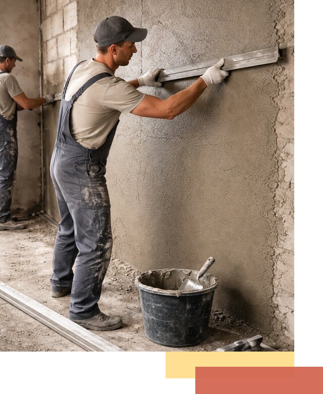 Штукатурка стен цементно-песчаная в Туле профессионально