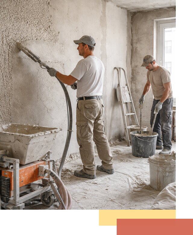 Машинная штукатурка стен в Туле — быстро и качественно