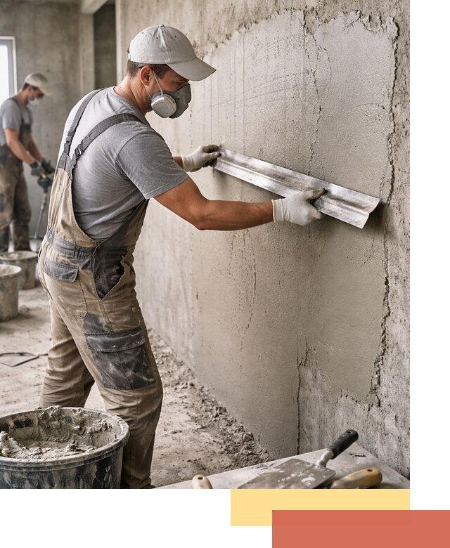 Штукатурка бетонных стен в Туле качественно и долговечно