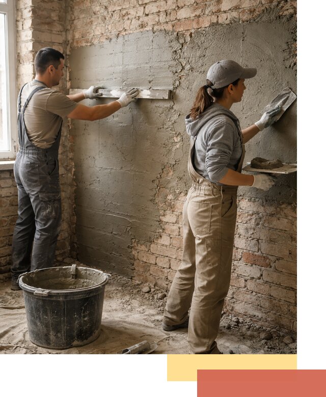 Штукатурка кирпичных стен в Туле — качественно и надежно