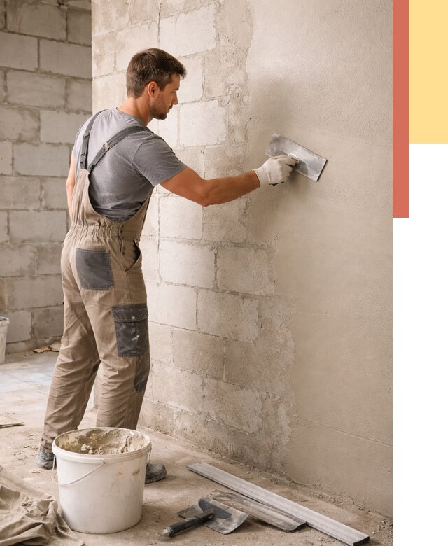 Штукатурка стен из газобетона в Туле от 2135 руб./м2 — быстро и недорого | ОТДЕЛОЧНИК-Тул