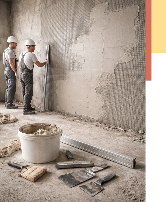 Штукатурка стен по сетке в Туле от 5593 руб./м2 — быстро и недорого | ОТДЕЛОЧНИК-Тул