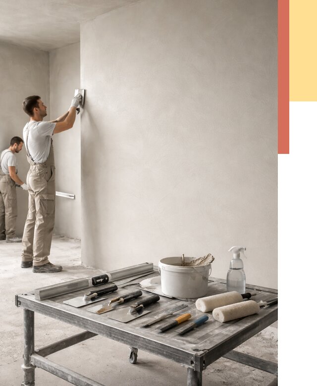 Штукатурка стен под покраску в Туле от 4576 руб./м² — качественно и недорого | ОТДЕЛОЧНИК-Тул