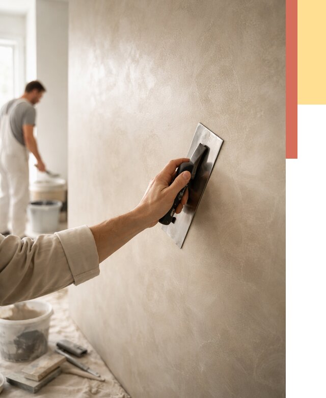 Венецианская штукатурка в Туле от 3559 руб/м² — нанесение стен под ключ | ОТДЕЛОЧНИК-Тул