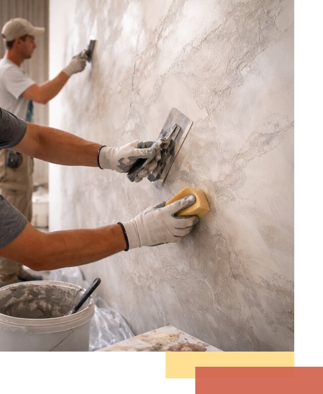 Декоративная штукатурка под мрамор в Туле для стен и потолков