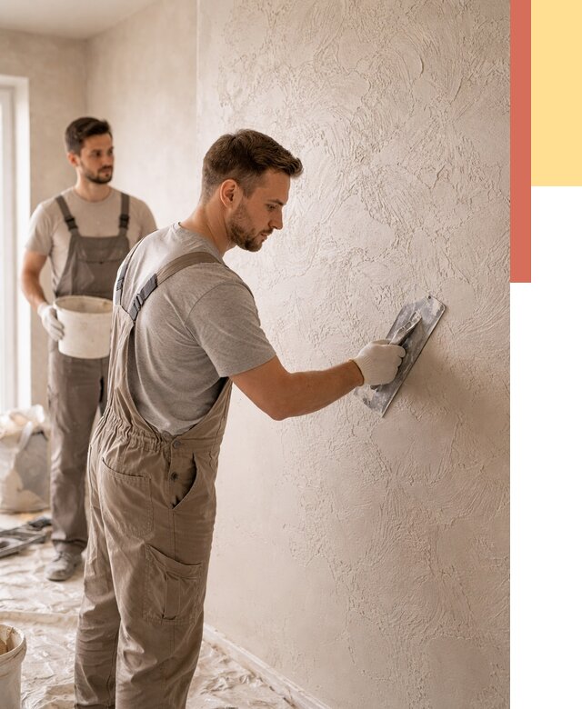 Фактурная штукатурка стен в Туле от 4271 руб./м² — заказать под ключ | ОТДЕЛОЧНИК-Тул