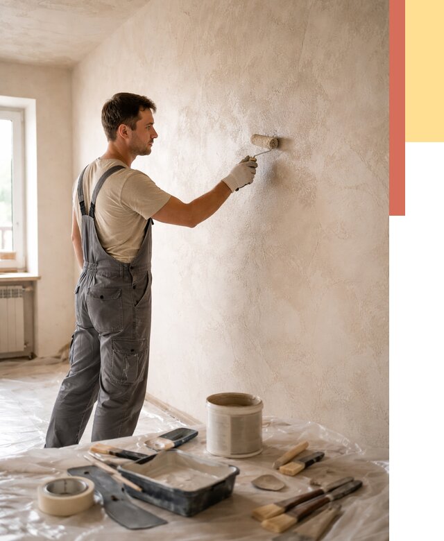 Нанесение лессирующей краски по декоративке в Туле от 1780 руб. | ОТДЕЛОЧНИК-Тул