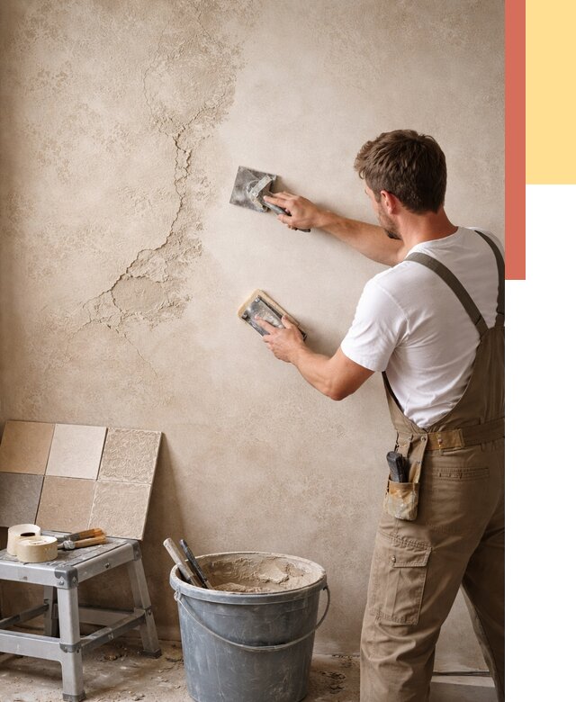 Ремонт декоративной штукатурки в Туле от 4576 руб. под ключ | ОТДЕЛОЧНИК-Тул