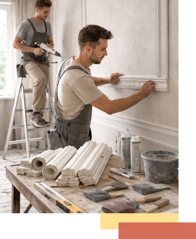 Монтаж лепнины на стены в Туле профессионально и качественно