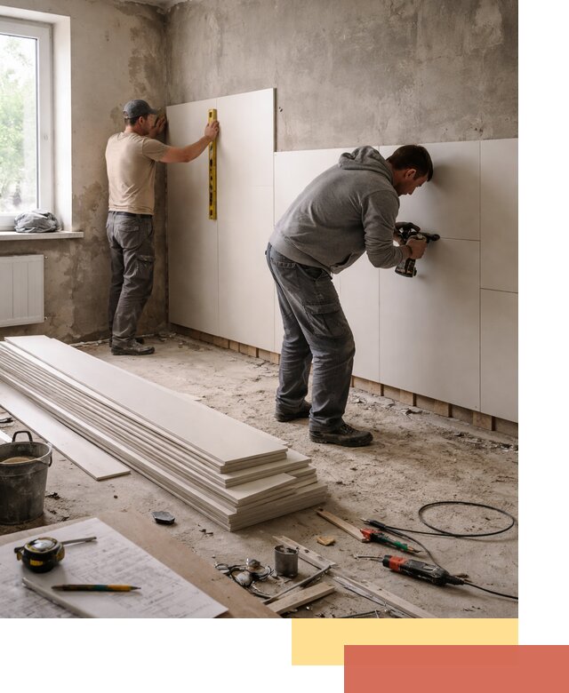 Монтаж ПВХ панелей на стены в Туле качественно и быстро