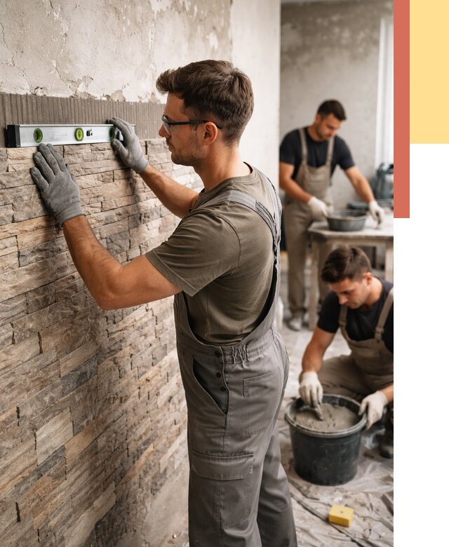 Монтаж искусственного камня в Туле от 4576 руб. под ключ | ОТДЕЛОЧНИК-Тул