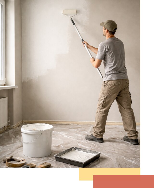 Покраска стен латексной краской в Туле качественно и быстро