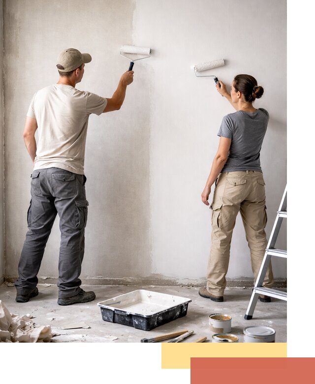 Окраска стен по стеклохолсту в Туле качественно и долговечно