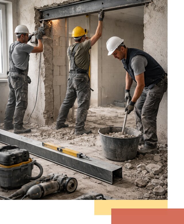 Создание проемов в стенах и несущих конструкциях в Туле