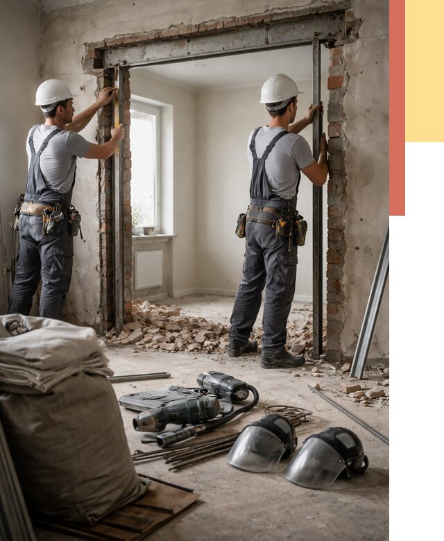 Расширение дверного проема в Туле от 12711 руб. под ключ | ОТДЕЛОЧНИК-Тул