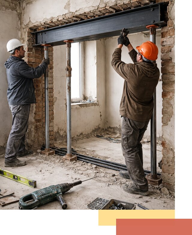 Усиление проема в стене в Туле для расширения и безопасности