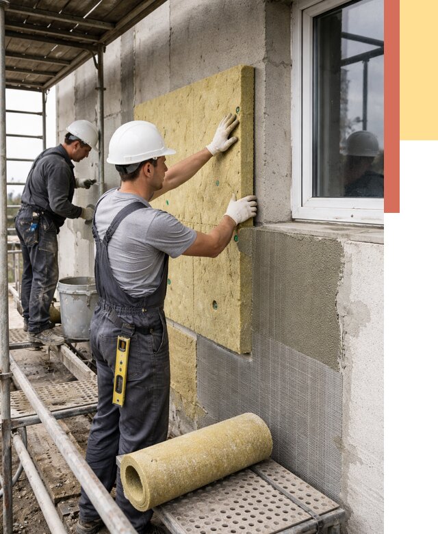 Утепление стен в Туле от 4373 руб. под ключ — быстро и недорого | ОТДЕЛОЧНИК-Тул