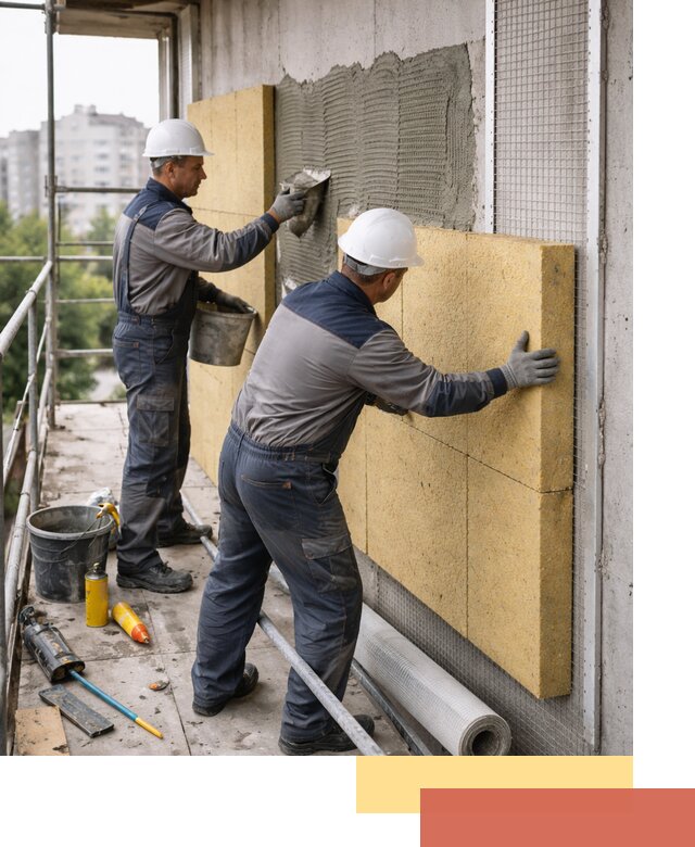 Утепление стен зданий и домов в Туле качественно и надежно
