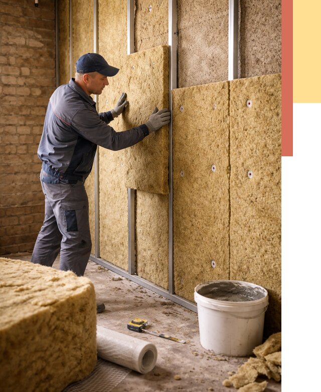 Утепление стен минватой в Туле от 1373 руб./м2 — недорого и быстро | ОТДЕЛОЧНИК-Тул