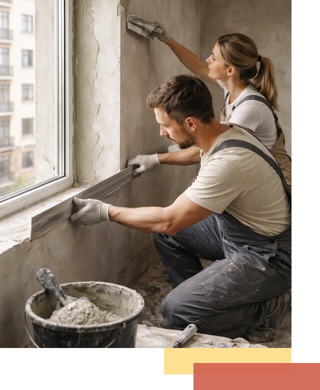 Штукатурка откосов дверей и окон профессионально в Туле