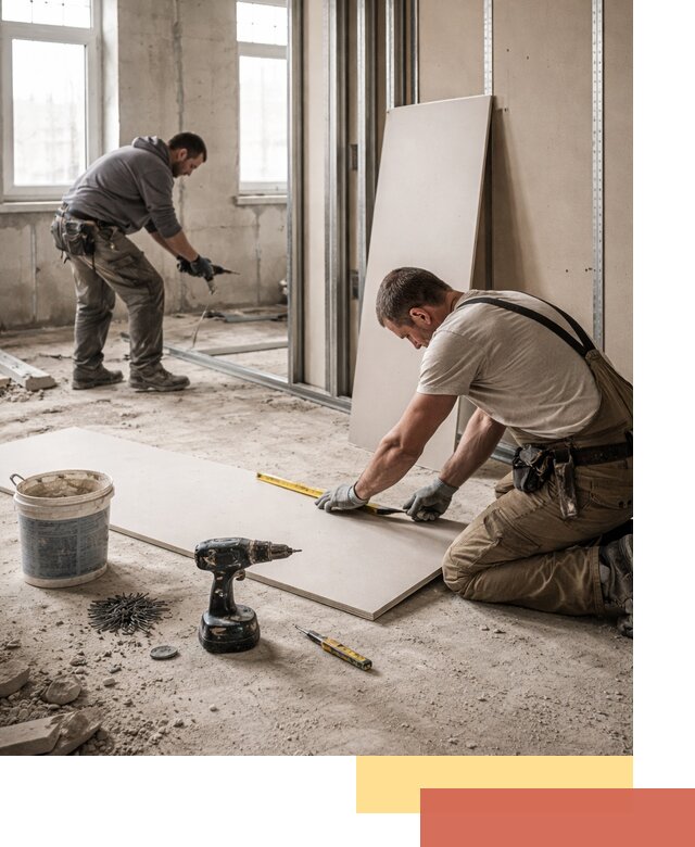 Кладка перегородок из ПГП под ключ в Туле