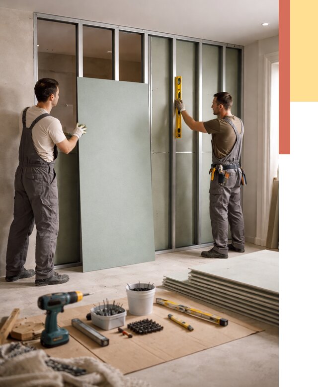 Перегородка из влагостойкого гипсокартона в Туле от 4881 руб. — монтаж под ключ | ОТДЕЛОЧНИК-Тул