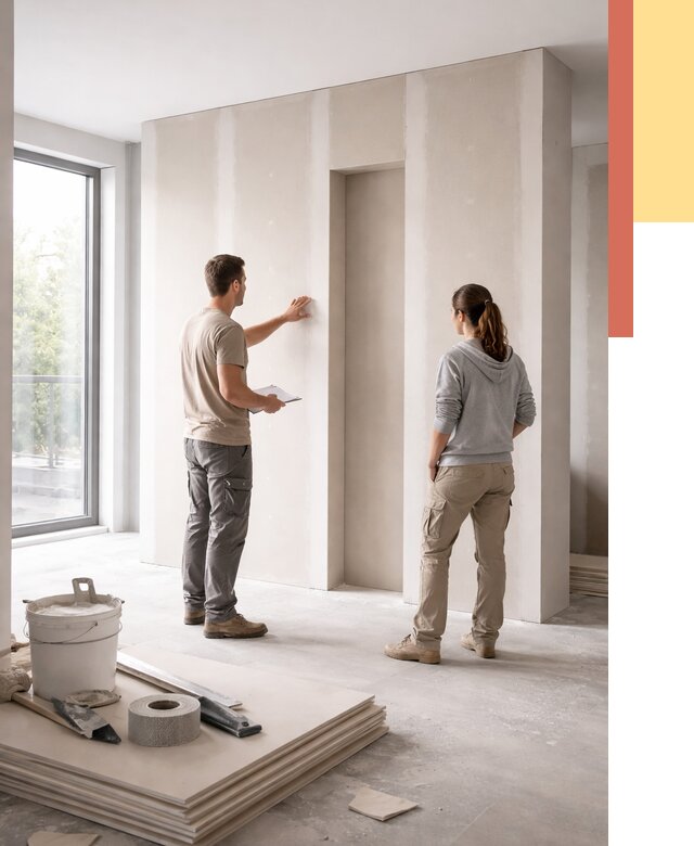 Зонирующая перегородка из гипсокартона в Туле от 2847 руб. под ключ | ОТДЕЛОЧНИК-Тул