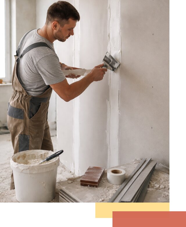 Шпаклевка перегородок из гипсокартона в Туле качественно и быстро