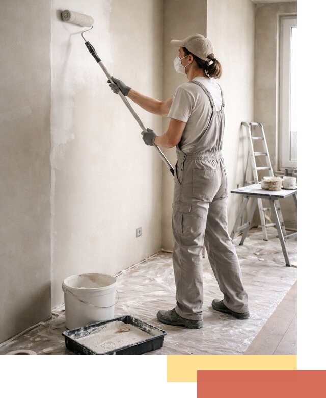 Покраска перегородок из гипсокартона в Туле качественно и недорого