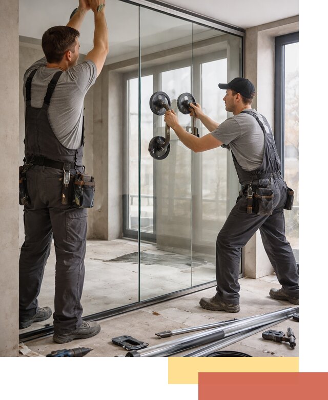 Цельностеклянные перегородки под ключ в Туле