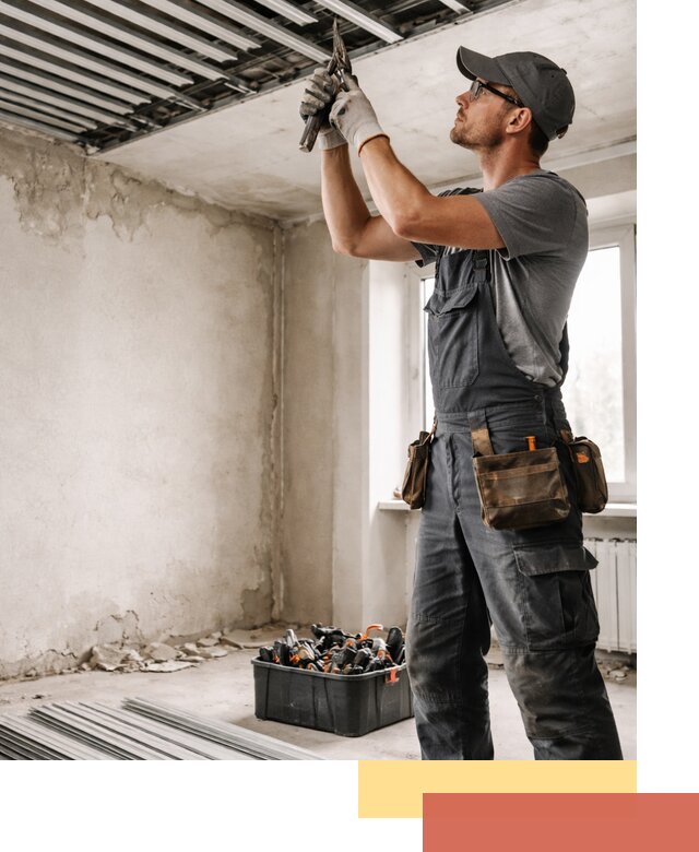 Демонтаж реечного потолка в Туле быстро и аккуратно