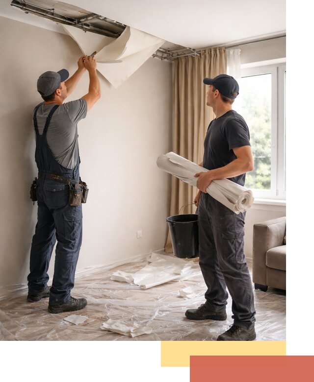 Демонтаж натяжного потолка в Туле быстро и аккуратно