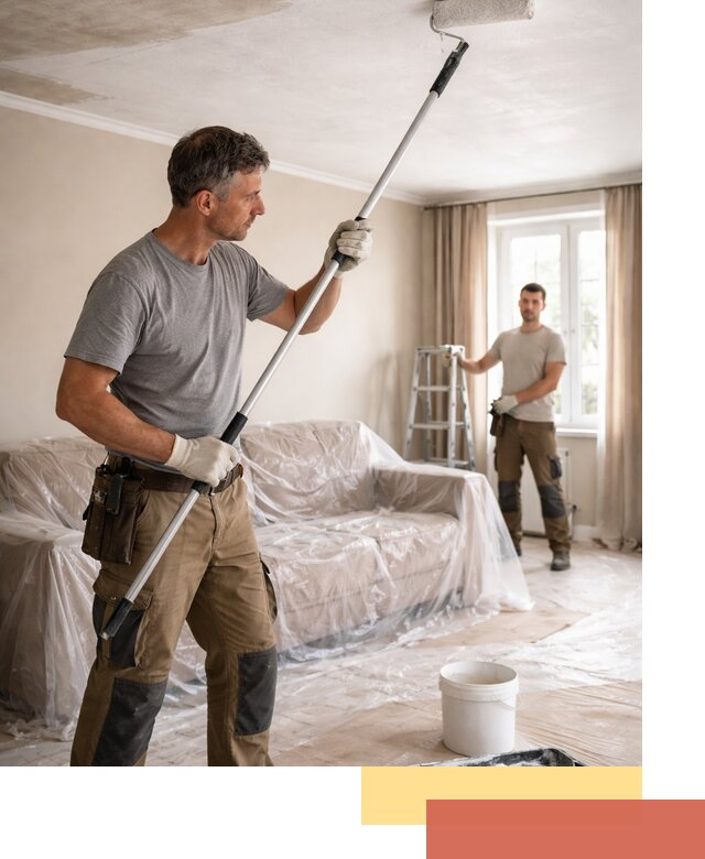 Грунтовка потолка в Туле — подготовка под покраску и отделку