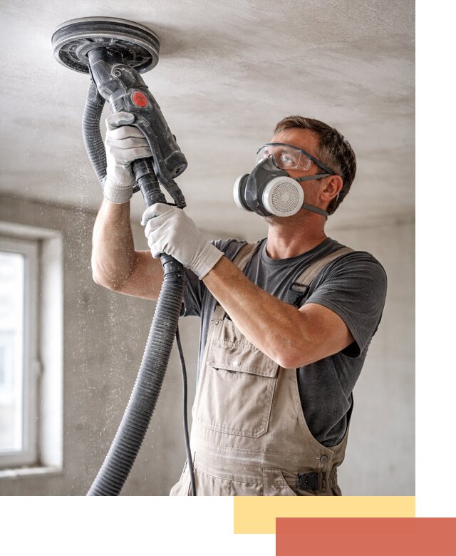 Шлифовка потолка в Туле — качественная подготовка под отделку