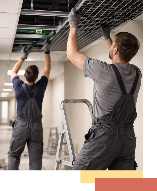 Монтаж потолка Грильято в Туле: установка под ключ качественно