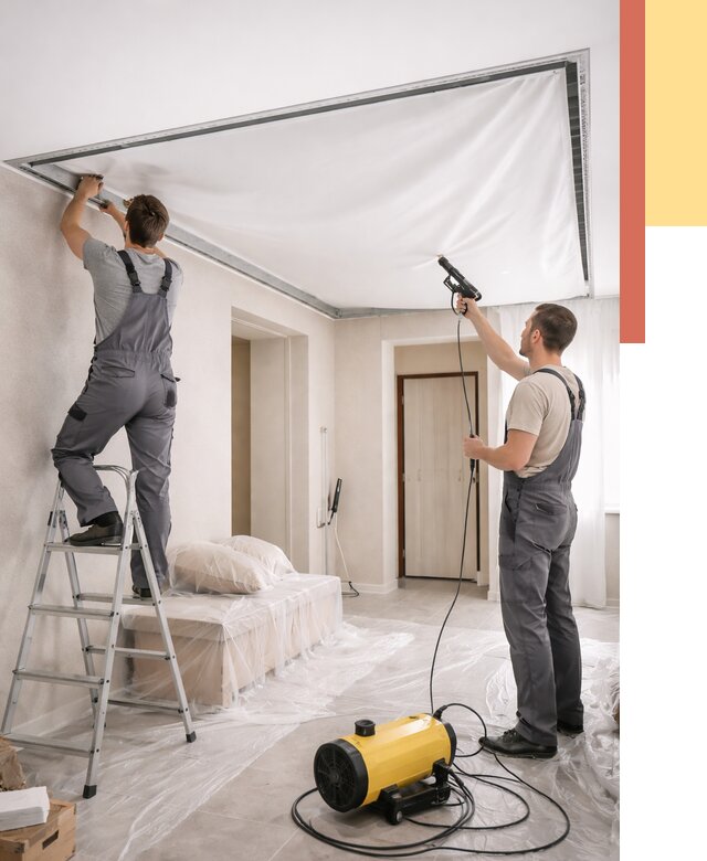 Монтаж натяжного потолка в прихожей в Туле от 2695 руб. под ключ | ОТДЕЛОЧНИК-Тул