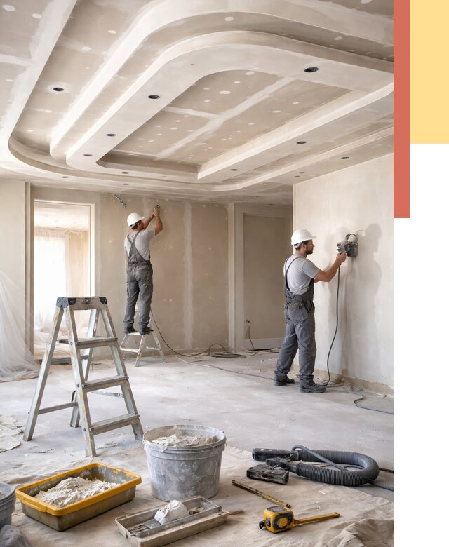 Многоуровневый потолок из гипсокартона в Туле от 763 руб. под ключ | ОТДЕЛОЧНИК-Тул