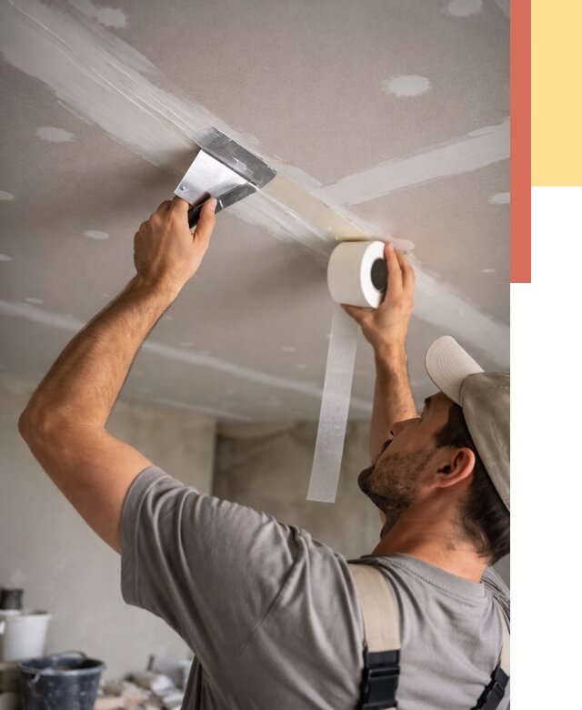 Обработка швов потолка ГКЛ в Туле от 7627 руб. под ключ | ОТДЕЛОЧНИК-Тул