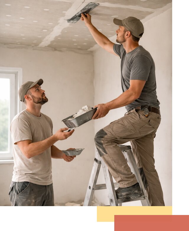 Шпаклевка потолка из гипсокартона в Туле качественно и быстро