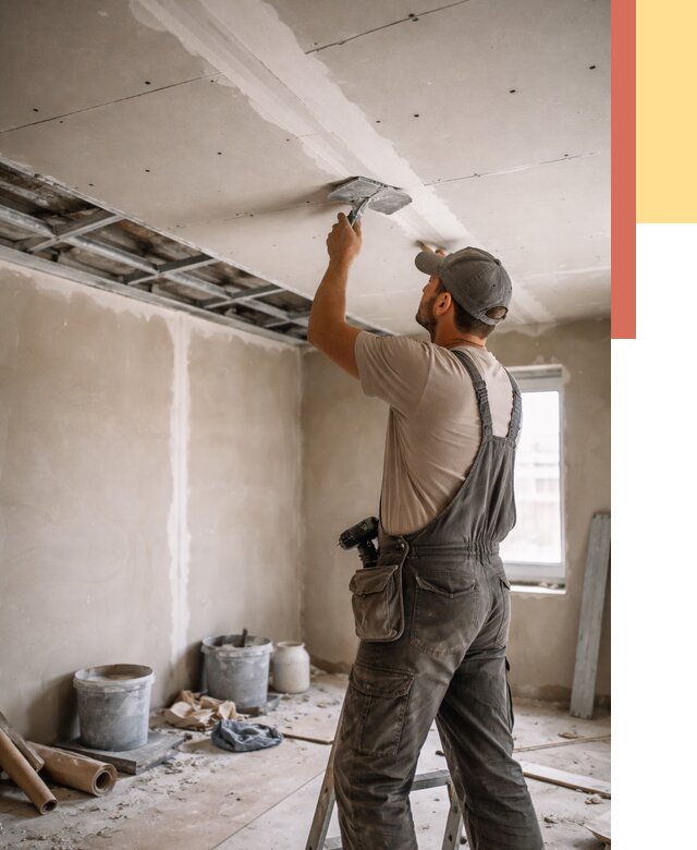 Ремонт потолка из гипсокартона в Туле от 661 руб./м² — быстро и недорого | ОТДЕЛОЧНИК-Тул