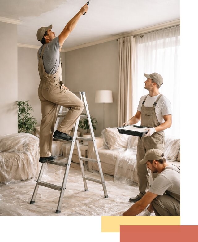 Покраска потолков акриловой краской в Туле качественно и быстро