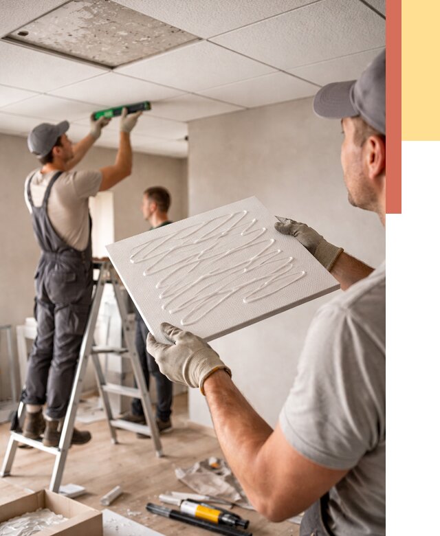 Монтаж потолочной плитки в Туле от 4576 руб. — быстро и недорого | ОТДЕЛОЧНИК-Тул