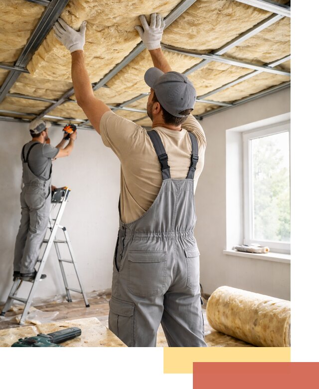 Утепление потолка под ключ в Туле качественно и быстро